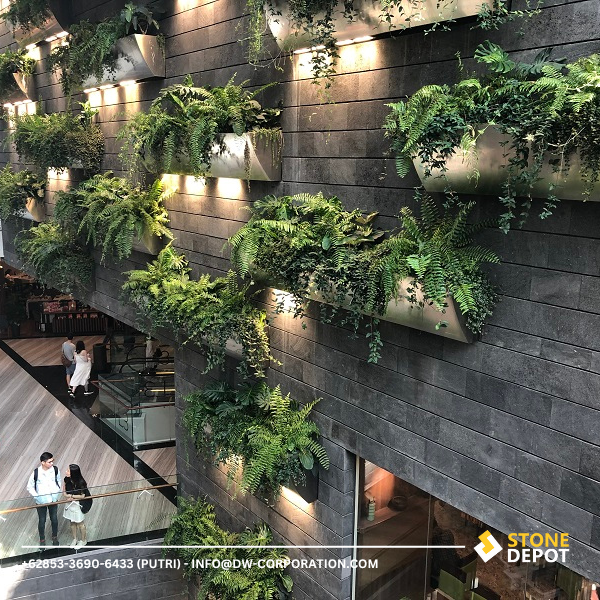 bali-black-lavastone-wall-cladding-at-jewel-changi-airport-singapore (1) The durable Bali Black Lavastone for Wall Cladding at Jewel Changi Airport, Singapore