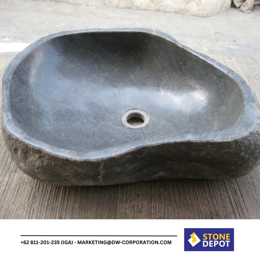 Bali Riverstone Sink Washbasin Oval